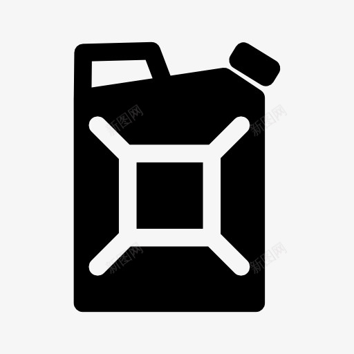 黑色容器图标png免抠素材_新图网 https://ixintu.com 容器 容器图标 机油桶 油桶
