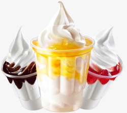 冰淇淋圣代甜筒冰淇淋高清图片