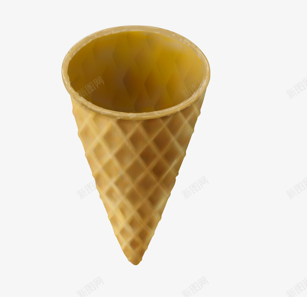 黄色卡通甜筒png免抠素材_新图网 https://ixintu.com 冰淇淋 卡通蛋筒 美食 装饰图案 食物 黄色甜筒
