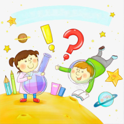 孩子和化学素材