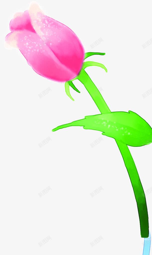 插画手绘植物卡通花朵png免抠素材_新图网 https://ixintu.com 卡通 插画 植物 花朵