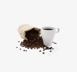咖啡豆煮咖啡素材