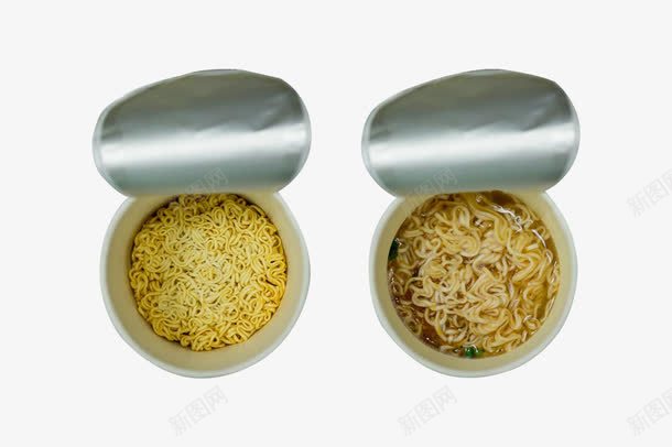 两个泡面png免抠素材_新图网 https://ixintu.com 泡面 素食 美味 美食 面食
