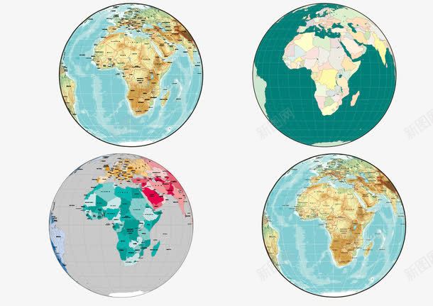地球地图png免抠素材_新图网 https://ixintu.com 世界地图 卡通地图 地球 地理 旅游出行