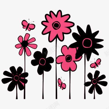 卡通涂鸦花卉png免抠素材_新图网 https://ixintu.com 卡通 涂鸦 粉色小花 花朵