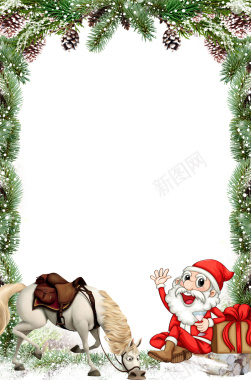 圣诞相框背景素材背景