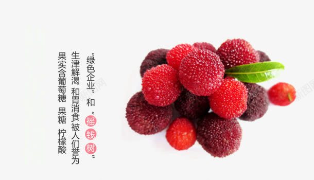 红色的杨梅png免抠素材_新图网 https://ixintu.com 产品实物 杨梅 梅子 水果 红色