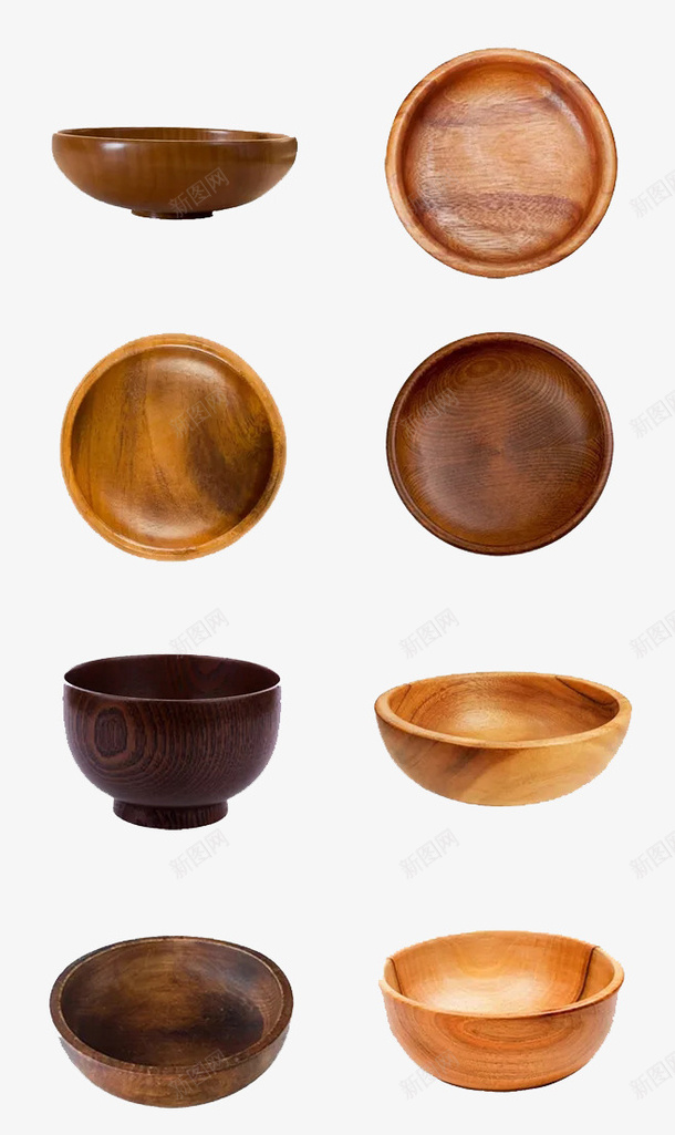 木碗棕色容器的木制碗png免抠素材_新图网 https://ixintu.com 免扣 容器 木碗 碗 空碗