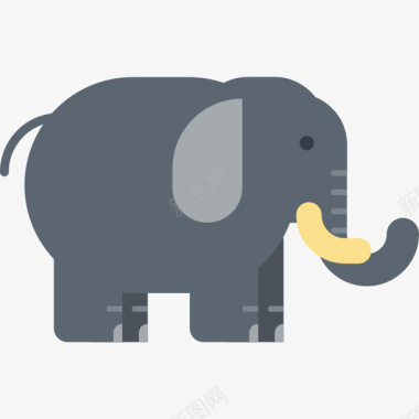 大象卡通图标图标
