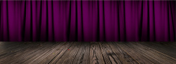 紫色大舞台木板舞台高清图片