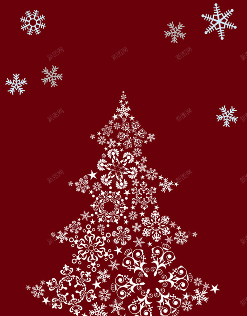 圣诞节发光圣诞树红色H5背景jpg设计背景_新图网 https://ixintu.com 红色 圣诞节 圣诞树 发光 星星 雪花 H5 幸福 快乐 激情 狂欢