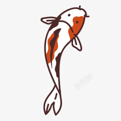 水族馆金鱼手绘卡通鱼类水族素材