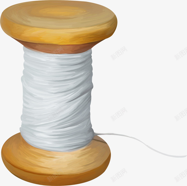 创意手绘针线png免抠素材_新图网 https://ixintu.com 纺织 缝补 针线 针织