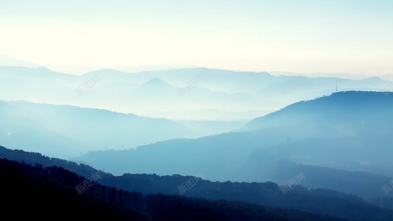 遠山天空背景素材