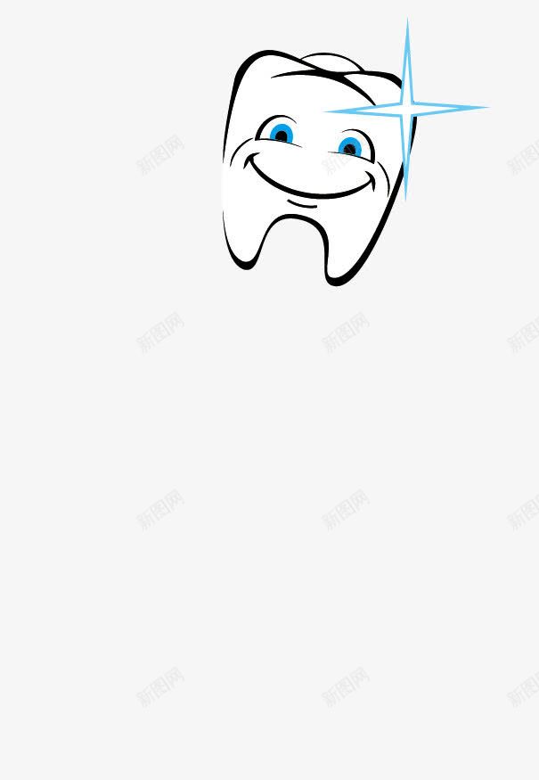 手绘牙齿图标png_新图网 https://ixintu.com 健康 卡通 口腔 可爱 牙膏 牙齿 矢量图标