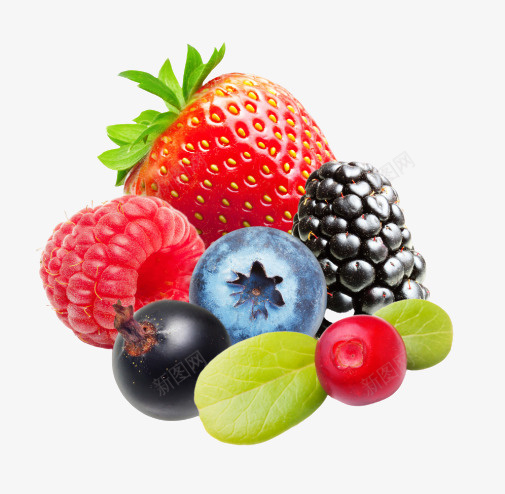 多种美味水果png免抠素材_新图网 https://ixintu.com 品类多的水果 水果 混合水果 莓类水果