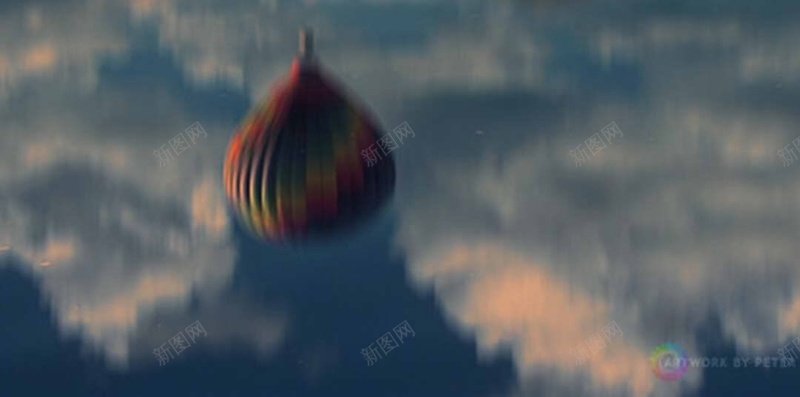 飞行的热气球H5背景jpg设计背景_新图网 https://ixintu.com 热气球 旅游 旅行 风景 飞行 H5背景 倒影 H5 h5