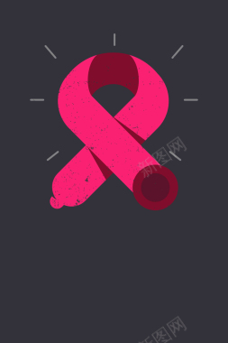 黑红色避孕套预防艾滋病海报背景