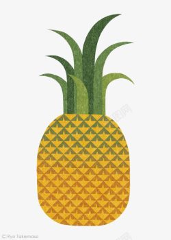 鎵嬬粯凿滆氨手绘菠萝高清图片