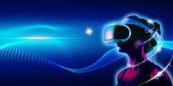 VR宣传创意科技风VR科技PSD高清图片