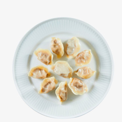 白色饺子营养早餐饺子高清图片