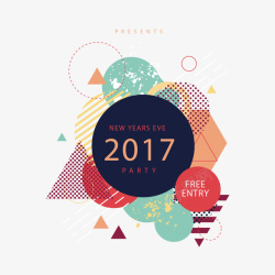 2017海报装饰矢量图素材