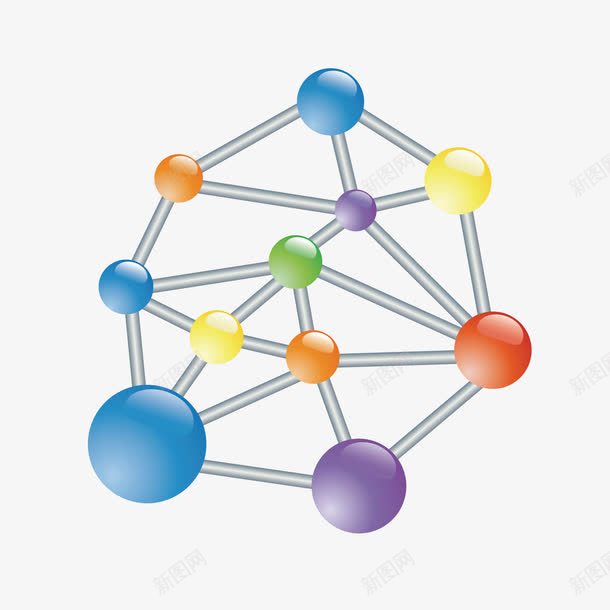 分子骨架图标png_新图网 https://ixintu.com 分子 原子 图标 科技 纳米 纳米科技