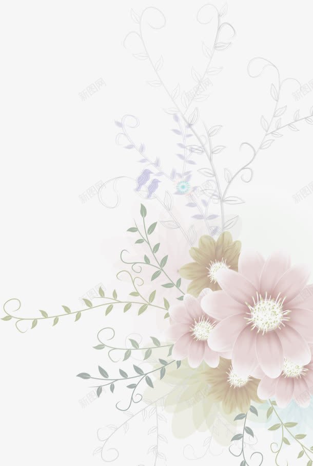 摄影效果合成花卉纹理png免抠素材_新图网 https://ixintu.com 合成 摄影 效果 纹理 花卉