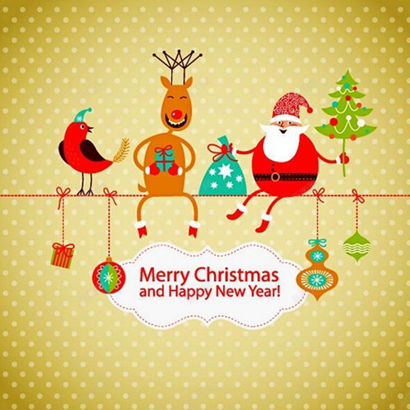 卡通圣诞节棕色点点背景图jpg设计背景_新图网 https://ixintu.com 棕色 点点 圣诞节 圣诞老人 麋鹿 小鸟 圣诞树 礼物盒 礼物袋 葫芦 快乐 开心 激情 狂欢
