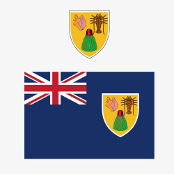 巴哈马特克斯和凯科斯群岛国徽矢量图图标高清图片
