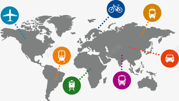 交通地图矢量图ai免抠素材_新图网 https://ixintu.com 灰色 高清 矢量图