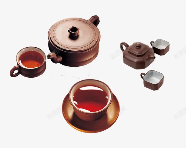 紫茶壶茶具png免抠素材_新图网 https://ixintu.com 传统 紫茶壶 茶具 茶壶 茶文化 茶杯