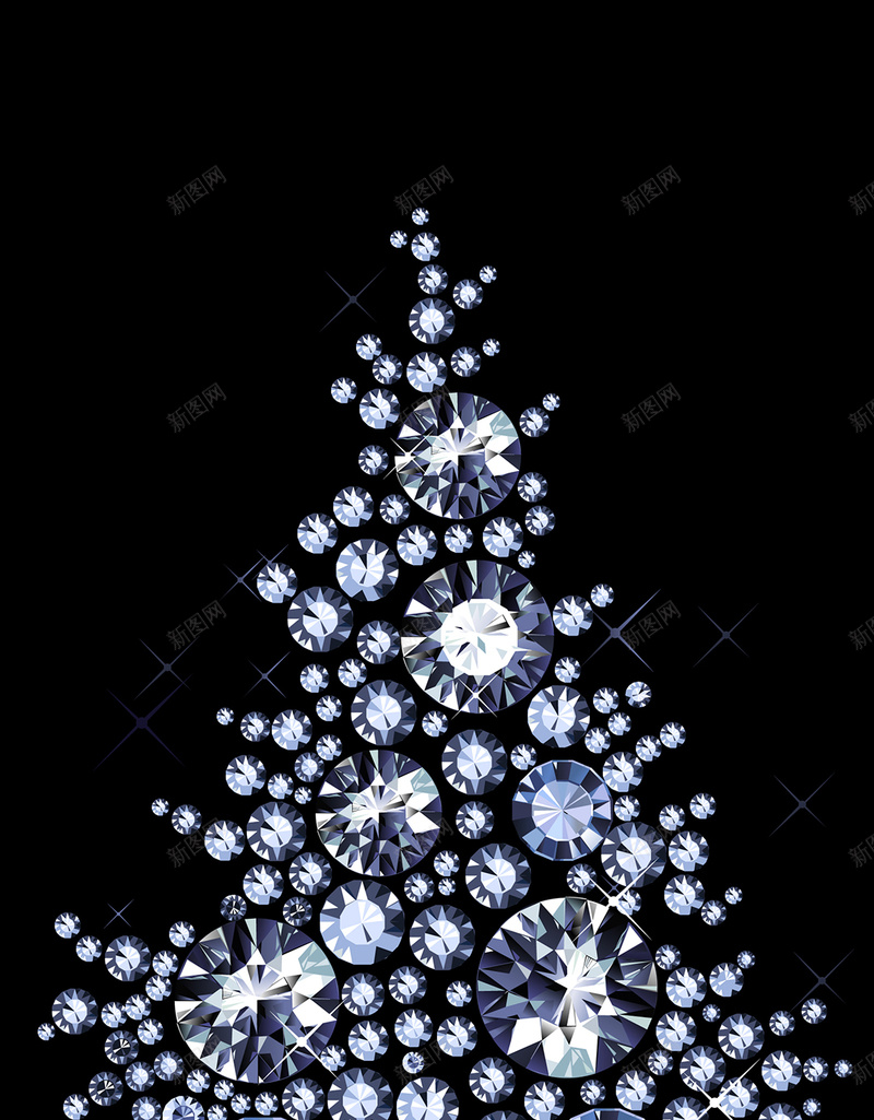 钻石梦幻浪漫圣诞树背景jpg设计背景_新图网 https://ixintu.com H5 h5 圣诞树 拼接 梦幻 浪漫 钻石