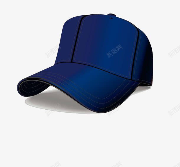 蓝色的牛仔鸭舌帽png免抠素材_新图网 https://ixintu.com 咬舌帽 牛仔 蓝色 质感