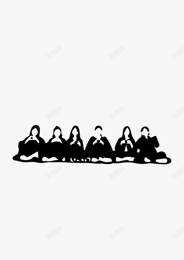 毕业季人像线稿图png免抠素材_新图网 https://ixintu.com 人像 人像轮廓 卡通 可爱 女生 毕业 线稿