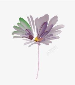 一束紫色的小花素材