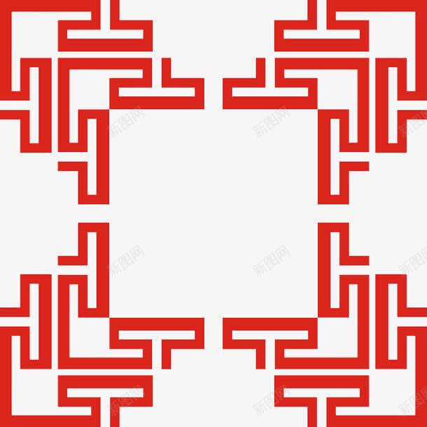 红色装饰边框png免抠素材_新图网 https://ixintu.com 夸张边框 相框 红色 边框