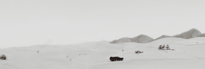 雪原小车灰白黑色低沉摄影背景图背景