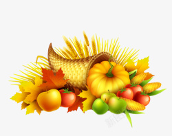 成熟果实丰收的秋季蔬菜瓜果高清图片
