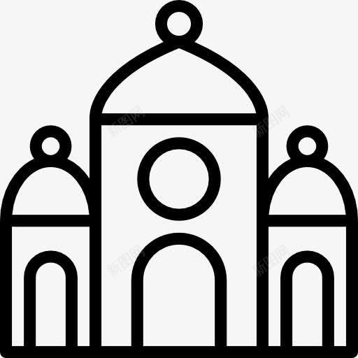 清真寺图标png_新图网 https://ixintu.com 伊斯兰 伊斯兰教 古迹 城市 宗教 建筑 文化 清真寺