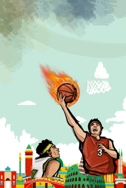 篮球高手背景素材背景