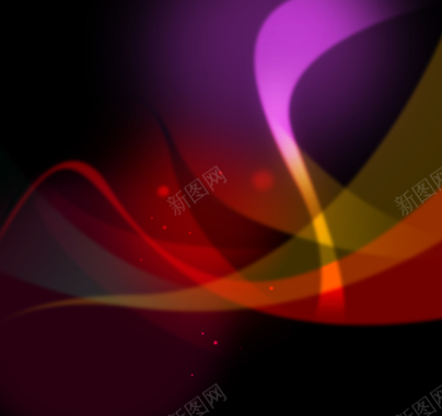 红色紫色黄色线条交织组成的抽象图案背景