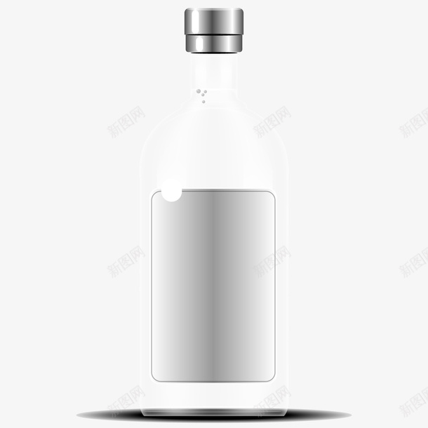 酒瓶子矢量图eps免抠素材_新图网 https://ixintu.com LOGO 包装 白色 透明 矢量图