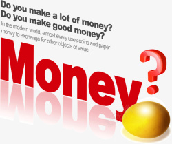创意money红色字体money高清图片