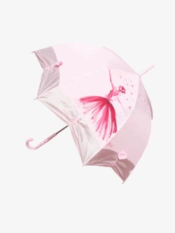 伞上的芭蕾舞女素材