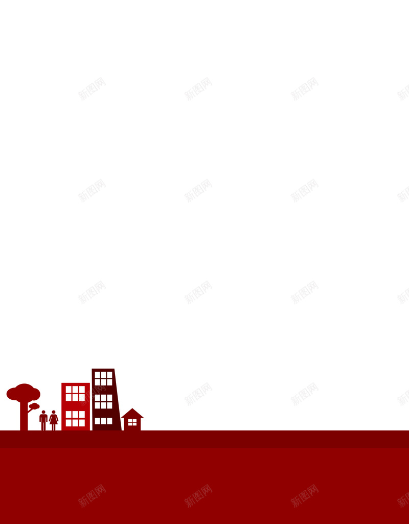公益广告宣传海报jpg设计背景_新图网 https://ixintu.com 卡通 广告设计海报 手绘 海报素材 温暖 童趣 红色房子