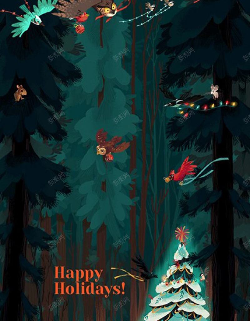 手绘圣诞背景图jpg设计背景_新图网 https://ixintu.com 卡通 圣诞 手绘 浪漫 童趣 背景图