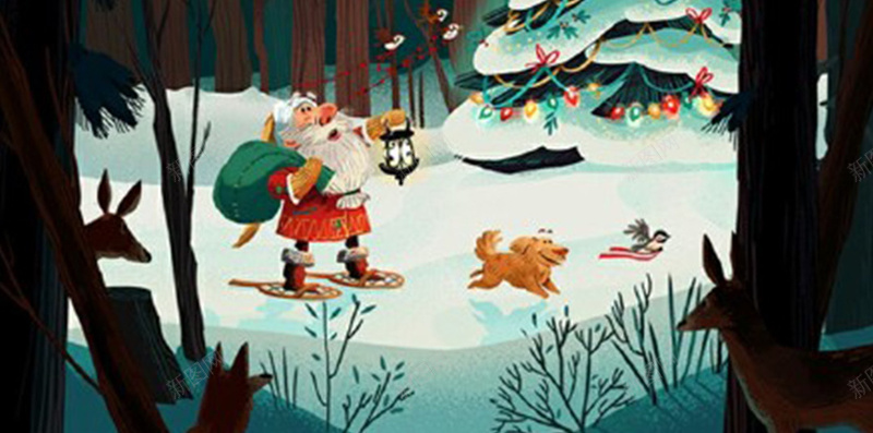 手绘圣诞背景图jpg设计背景_新图网 https://ixintu.com 卡通 圣诞 手绘 浪漫 童趣 背景图