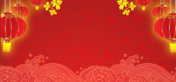 红花朵红色中国风喜庆背景高清图片