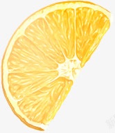 新鲜黄橙切开效果素材